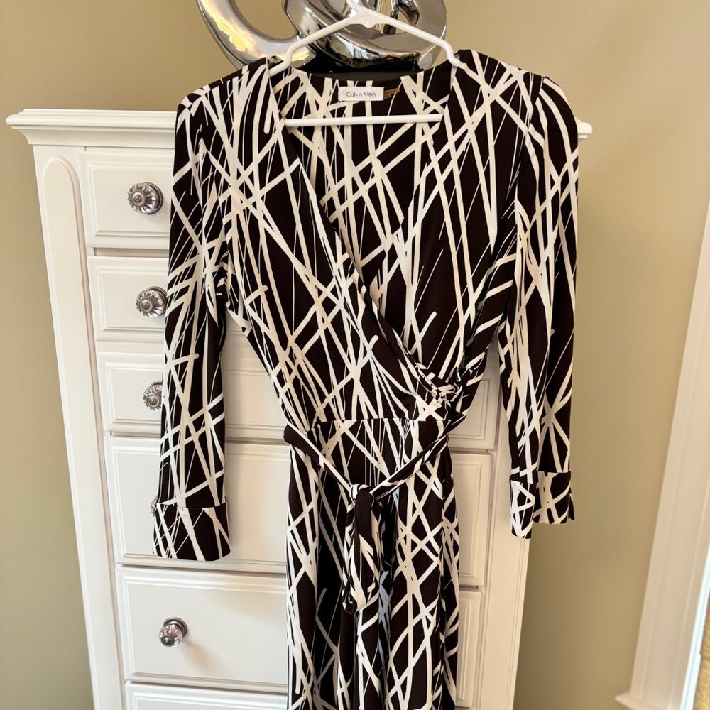 CALVIN KLEIN - Wrap Dress